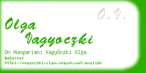 olga vagyoczki business card